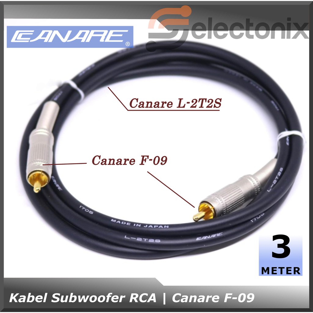 Kabel Subwoofer RCA | Canare F-09 [3m]