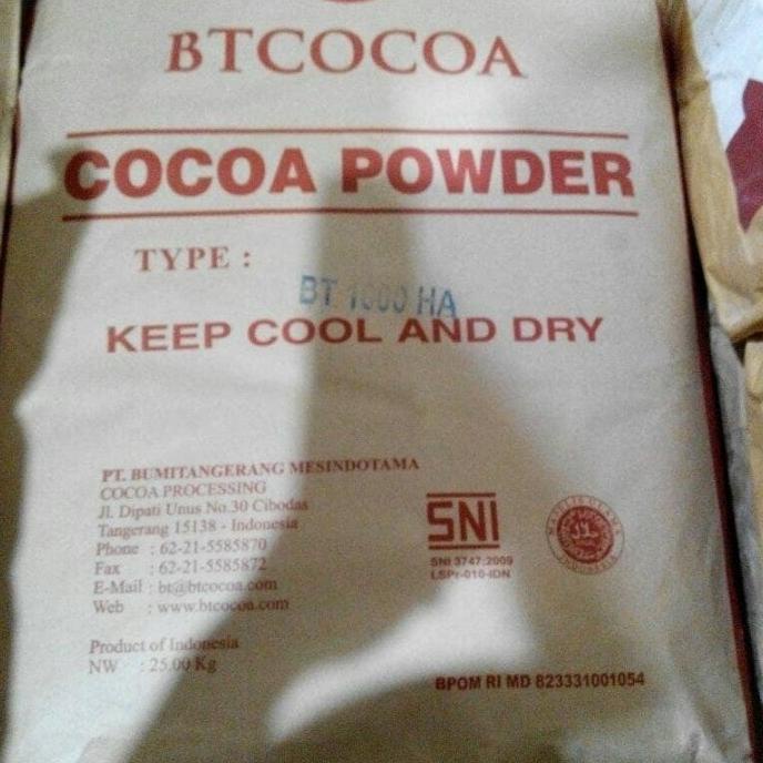 

Coklat bubuk BT COCOA / JAVA dark classic 1000 HA 1 KG atau 25 KG SAK TERLARIS TERPERCAYA ORIGINAL