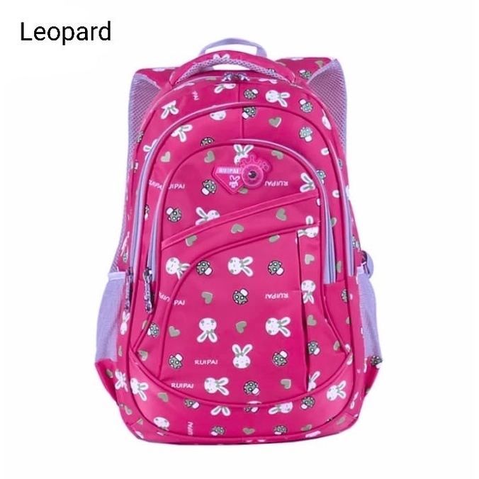 Tas Ransel Sekolah Anak Perempuan Sd Smp Sma Rabbit Playboy Love Polkadot Fashion Kekinian