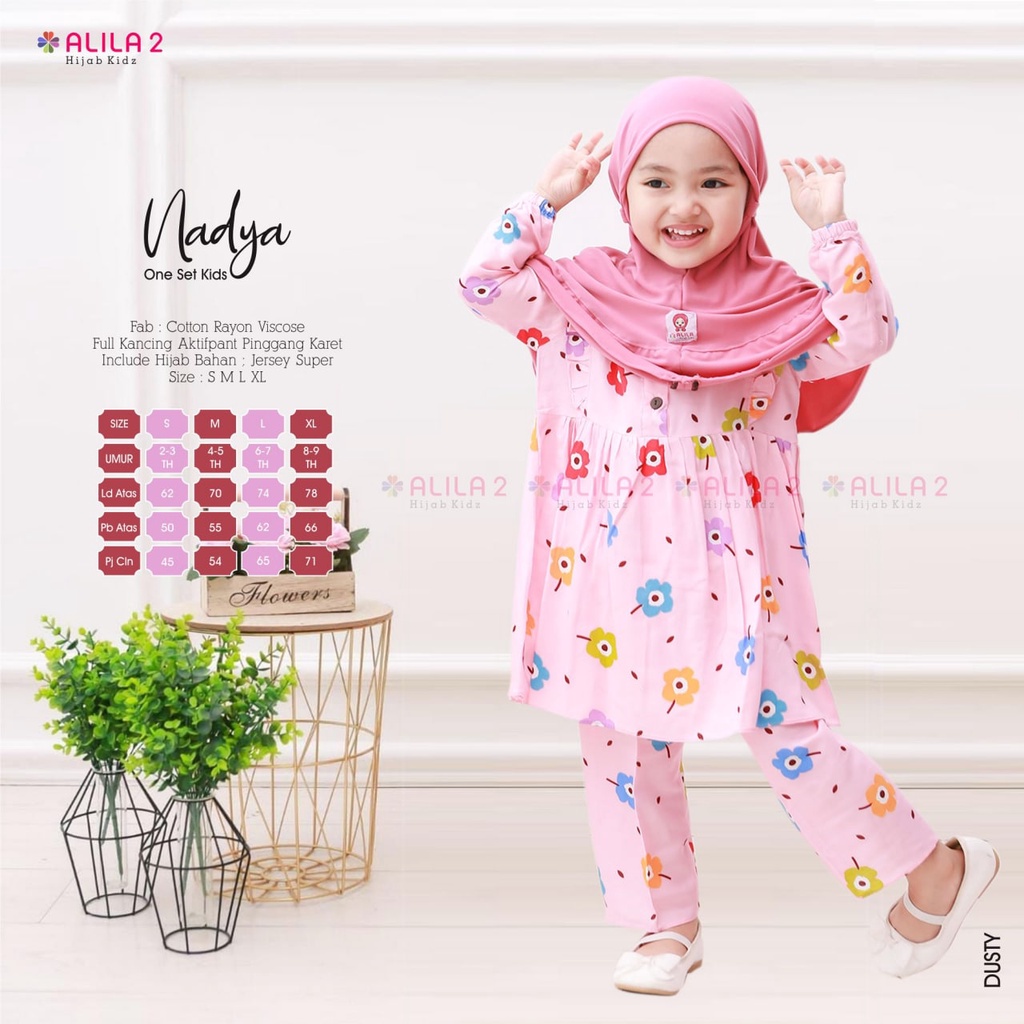 0112 NADYA SET KIDS+JILBAB BY ALILA2 MURAH GRATIS ONGKIR