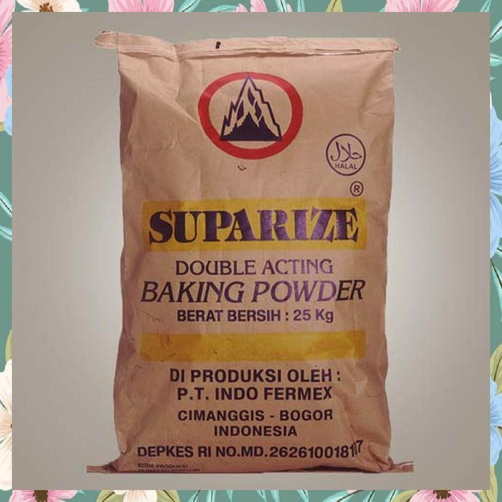 

DOUBLE ACTING BAKING POWDER SUPARIZE/ PENGEMBANG KUE 250GR REPACK