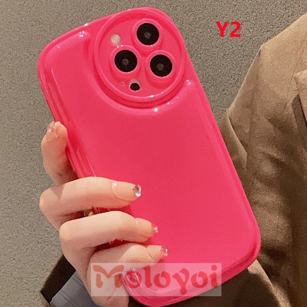 Soft Case Pelindung Lensa Warna Polos Untuk iPhone 12 11 13 Pro MAX 7 8 6 6S Plus XR SE 2020 X XS MAX