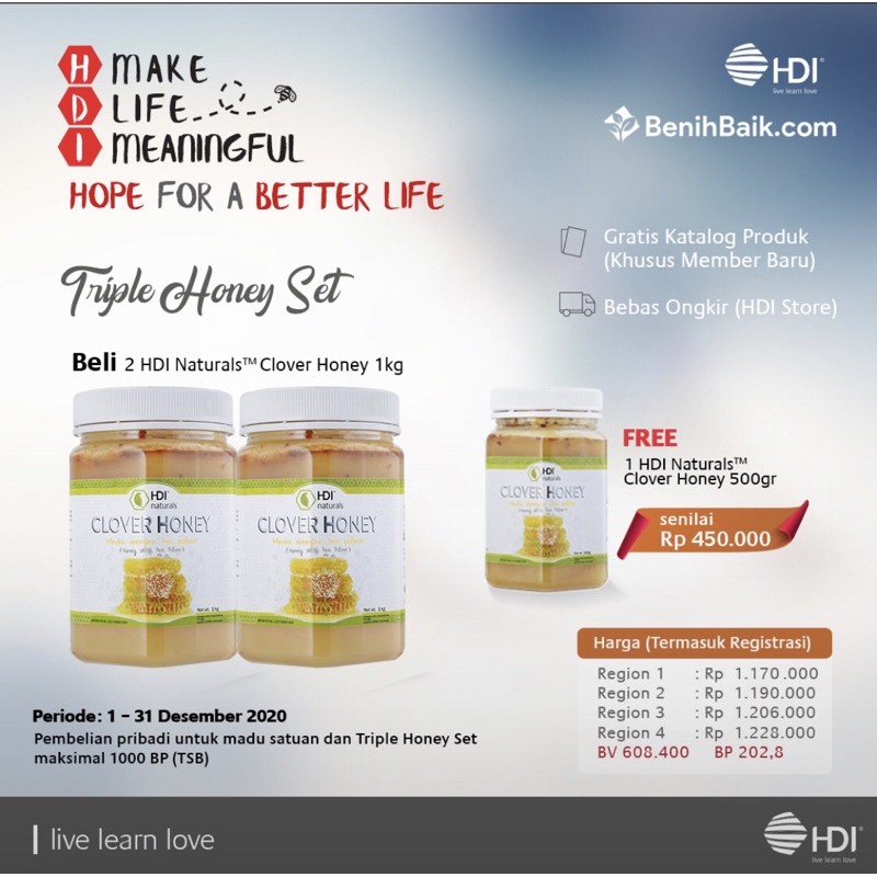 Clover Honey HDI Triple Set