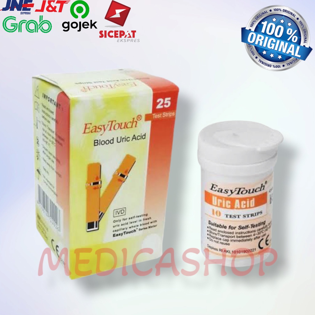 Strip Uric Acid / UA / Asam Urat Easy Touch isi 25