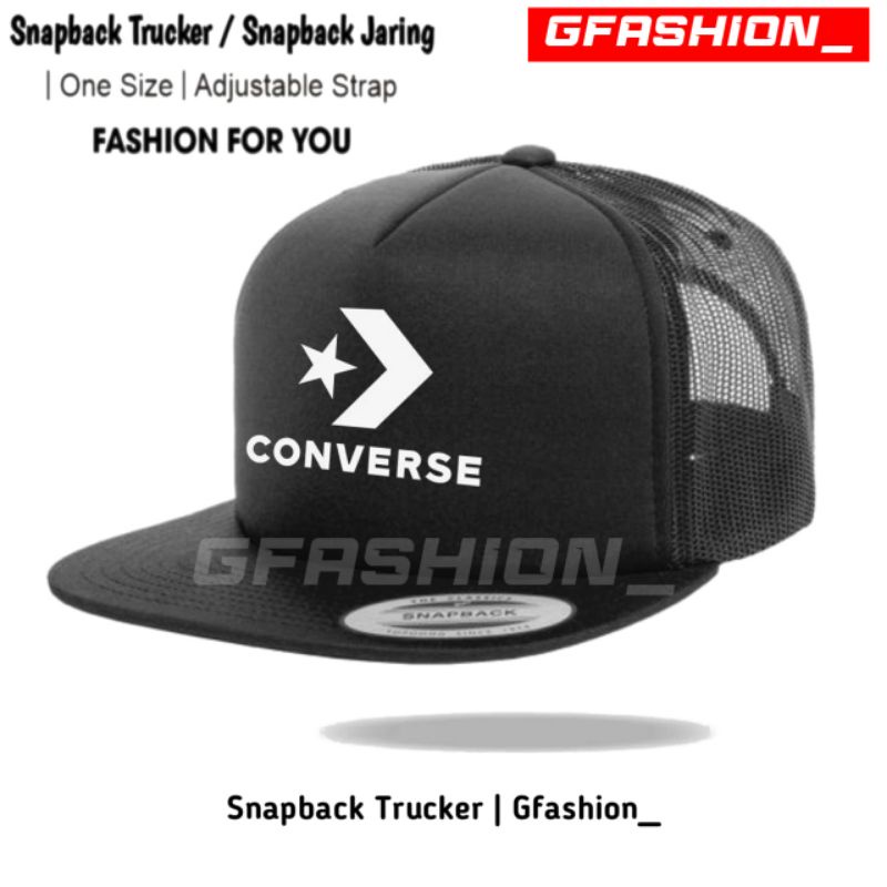 TOPI CONVERSE TRUCKER SNAPBACK / SNAPBACK JARING