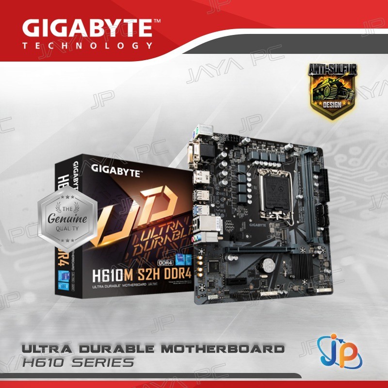 Motherboard Gigabyte H610M S2H DDR4 (LGA1700, H610, DDR4, USB3.2)