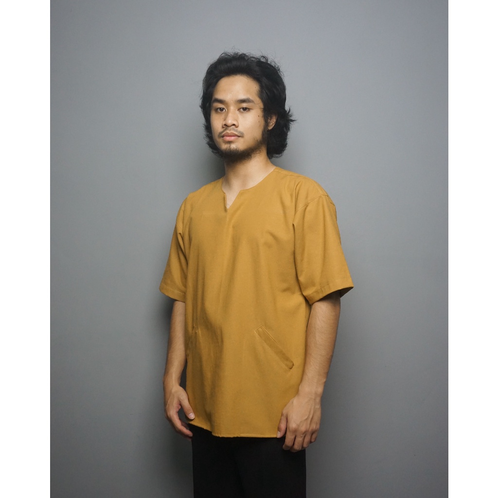 Bilal series - Kurta Basic Oversized Mustard - Bisa Cod