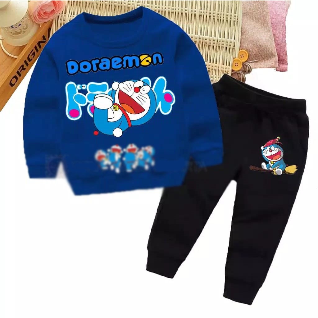 BO - SETELAN SWEATER DORAFAM / SETELAN ANAK / SETELAN KEKINIAN / SETELAN TERLARIS / SET