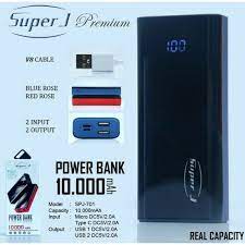 POWERBANK ORIGINAL SUPER J SPJ-701 10000 MAH REAL