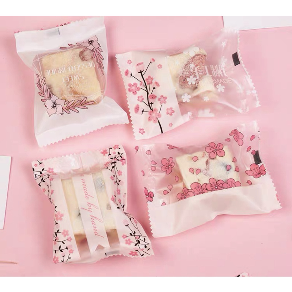 25pcs Plastik SEAL 7x10cm permen kue kering biscuit cookies SB 71 B