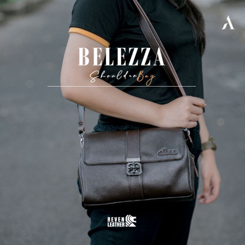 Tas Kulit Wanita Asli Original Tas Selempang Slempang Shoulder Bag Kulit Branded Terbaru Originial