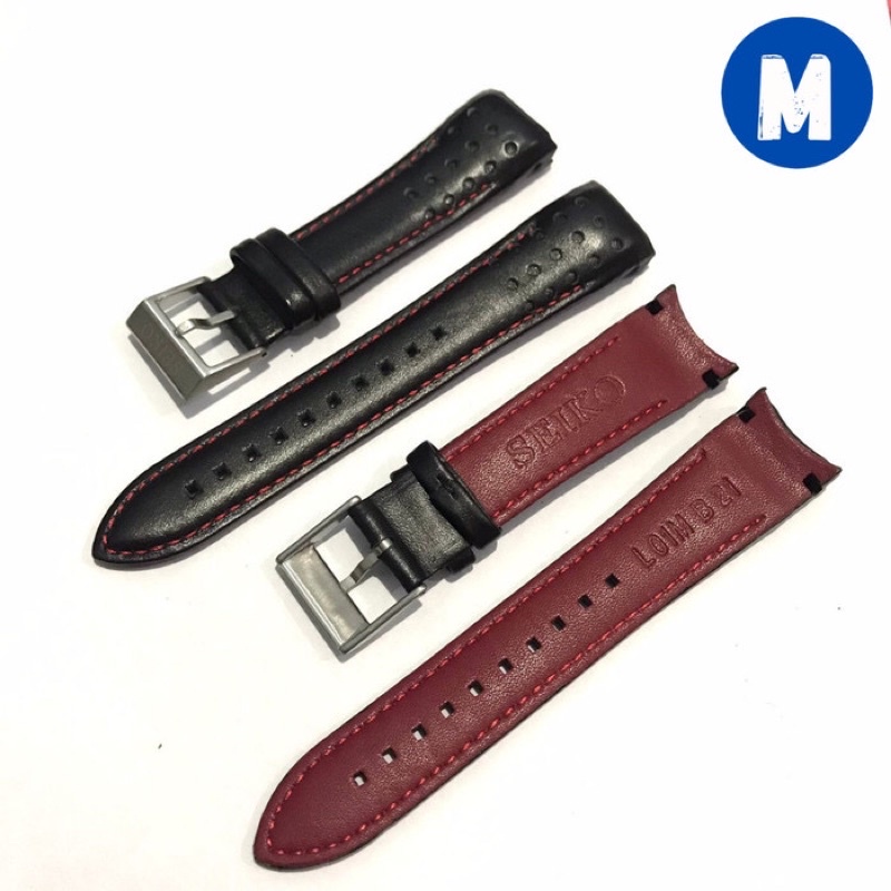 Tali strap jam tangan kulit seiko