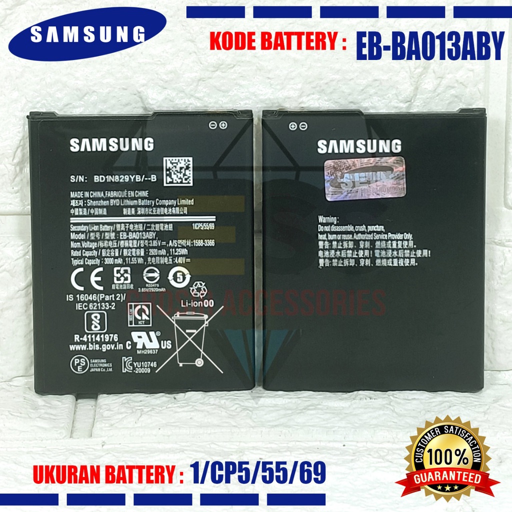 Baterai Battery Original SAMSUNG Galaxy A01 Core &amp; A01Core &amp; A013F &amp; A013G &amp; SM-A013F &amp; SM-A013G &amp; M01 CORE &amp; SM-M013F &amp; M01CORE &amp; SM-M013G &amp; M013F &amp; M013G Kode Batre EB-BA013ABY