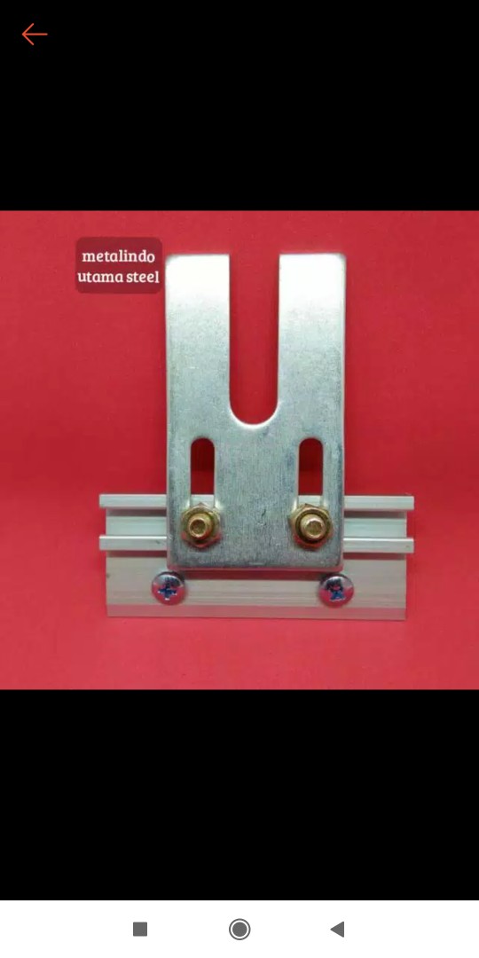 Rel Rell Alumunium Stoper Stopper Knock Knok As Pin Alum Aluminium Meja Sablon Thailand