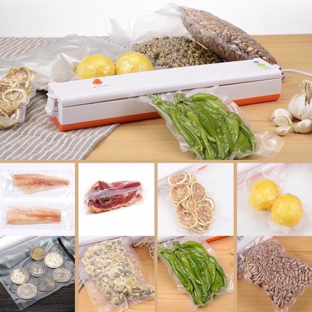 TERMURAH GRATIS ONGKIR Pompa Vacuum Sealer Makanan Food Packing Machine - Sealer Elektrik Plastik Pembungkus Makanan 220V 100W - Mesin Sealer Plastik Mini -Seler plastik portable - vacuum sealer pengemas makanan mesin vacum makanan alat vacum makanan