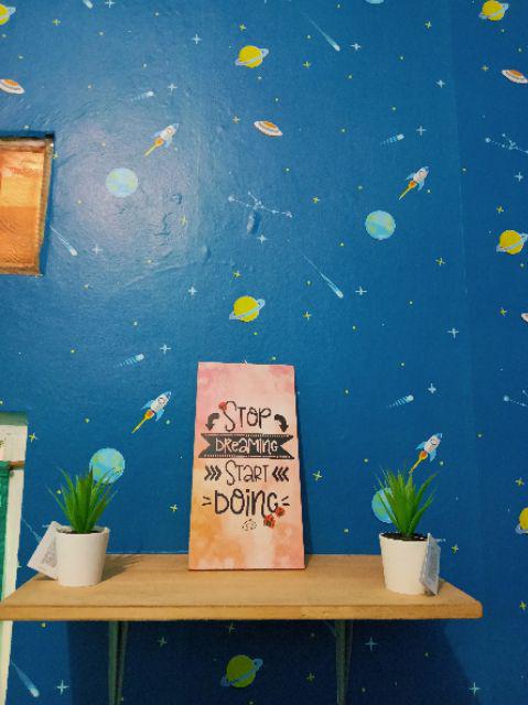 Wallpaper Planet- Wallpaper Kamar Anak- Wallpaper Bintang - Wallpaper Langit Kapal