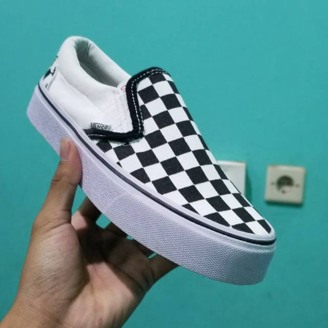 Vans catur checkerboad cewe cowo