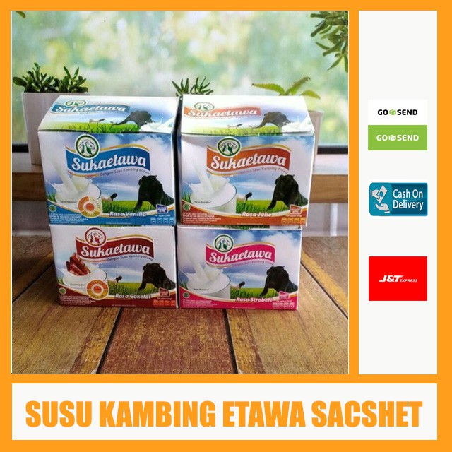 

SUSU KAMBING ETAWA - Suka Etawa - Susu Kambing Sacshet - 10 Sacshet