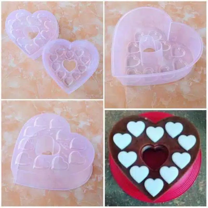 Cetakan puding Bentuk Love / Cetakan jelly Coklat Karakter Love