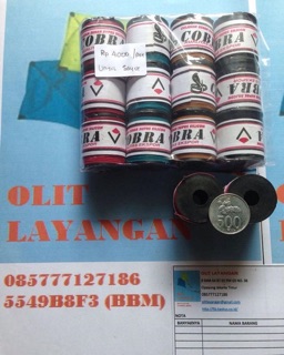 Benang Layangan  Jadul  1 Paket Merk Flying Wheel Size 24 