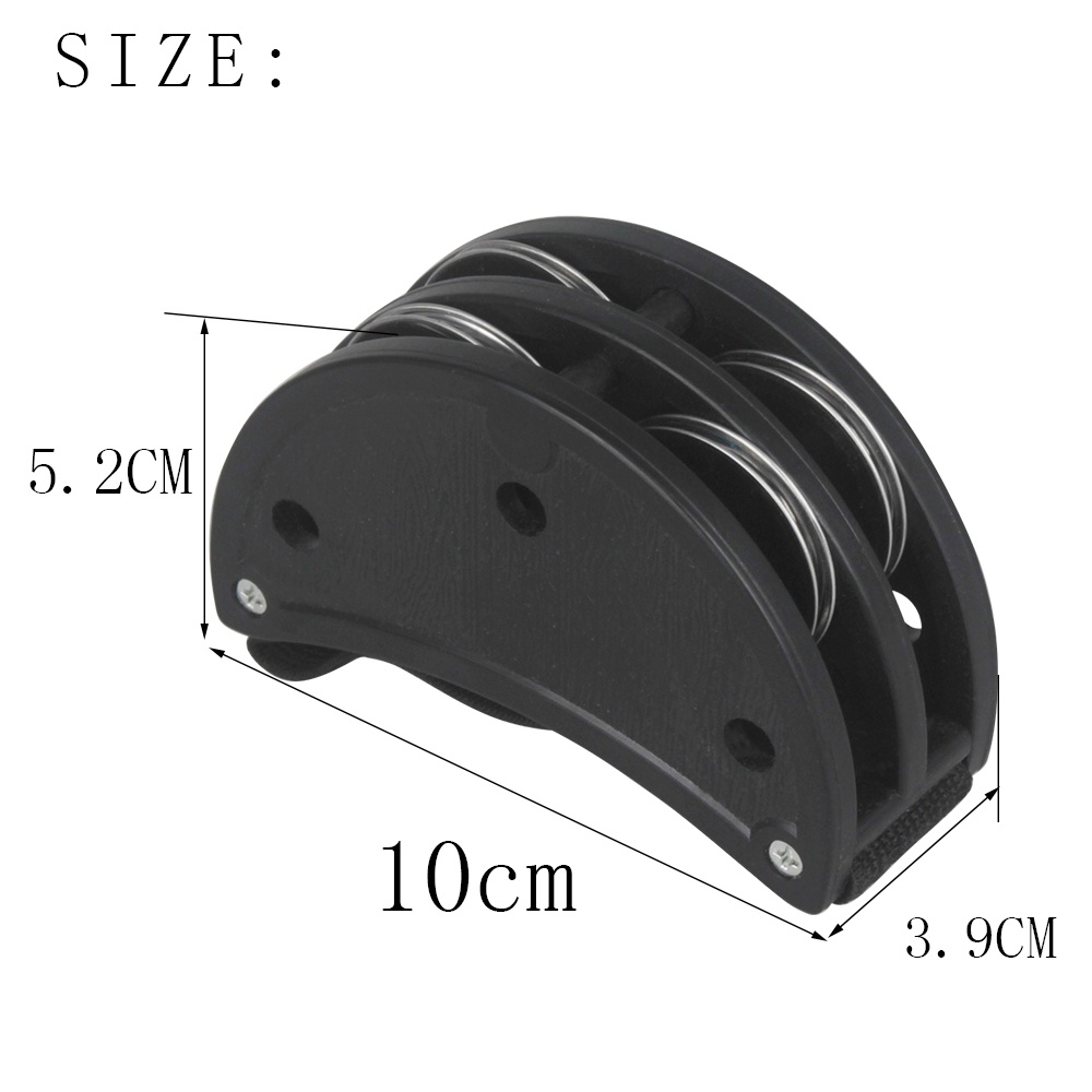 Bel Kaki Bentuk Setengah Lingkaran Dua Baris Untuk Instrumen Perkusi Drum Cajon