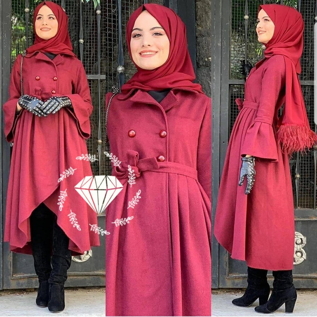 Modis | Long Coat Jumbo Jayatri | Outer Coat Panjang Big Size | Mantel Wanita Jumbo | Promo