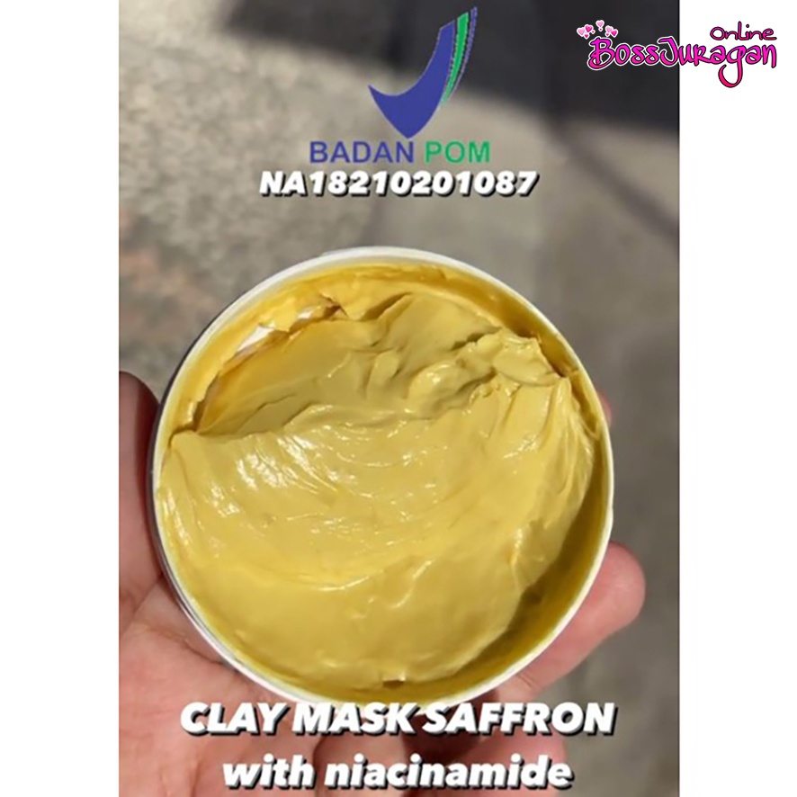 (BOSS) Cica Nature Clay Mask | Saffron / Mugwort / Charcoal mask