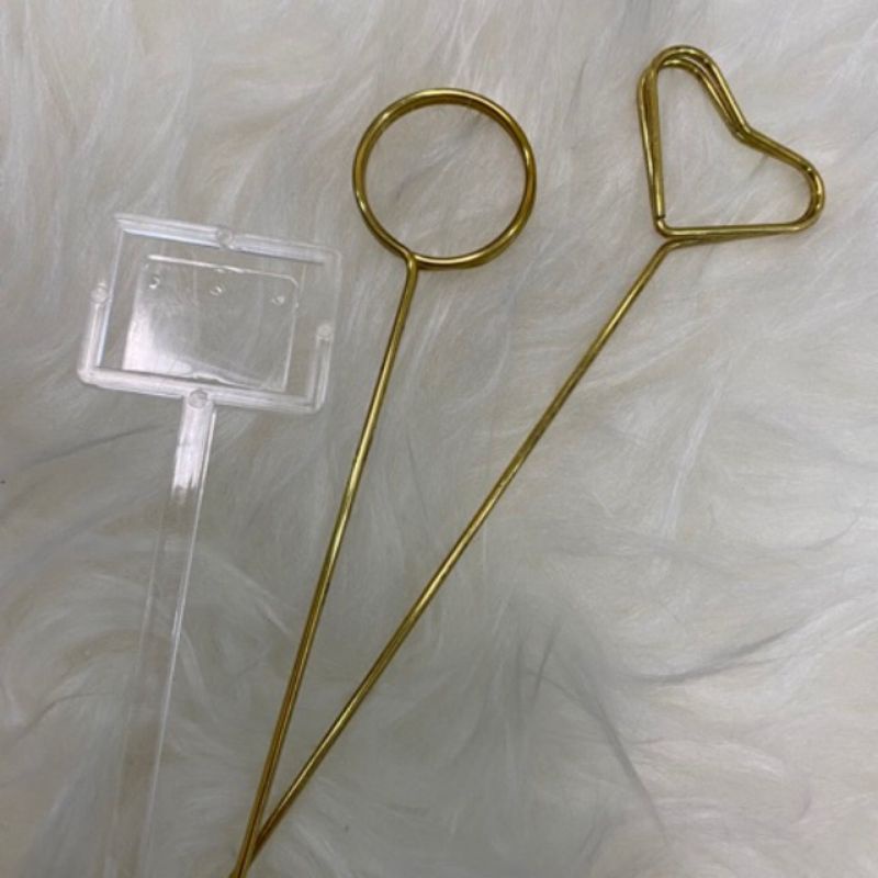

Stick Card Holder / Greeting Card Holder Transoarant & Gold