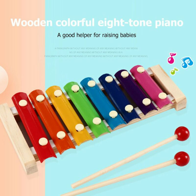 FoxMind mainan Anak Xylophone Beat Instrument Children Toy - Multi Color