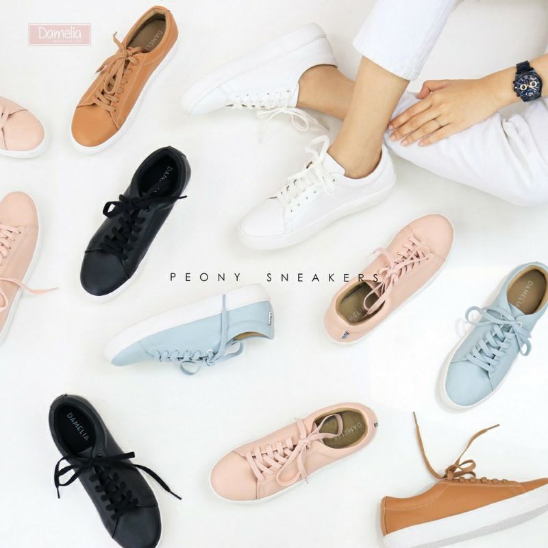 DAMELIA PEONY SNEAKERS WANITA - SEPATU CASUAL & MURAH - SHOES - MELSTORE JKT OFFICIAL SHOP