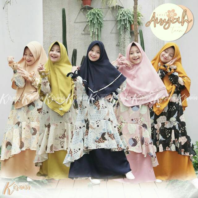 GAMIS REMAJA SET | GAMIS ANAK TANGGUNG | GAMIS AISYAH SERIES | GAMIS ANAK REMAJA | HOUSE OF KIRANA