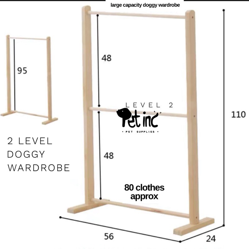 2 level doggy wardrobe