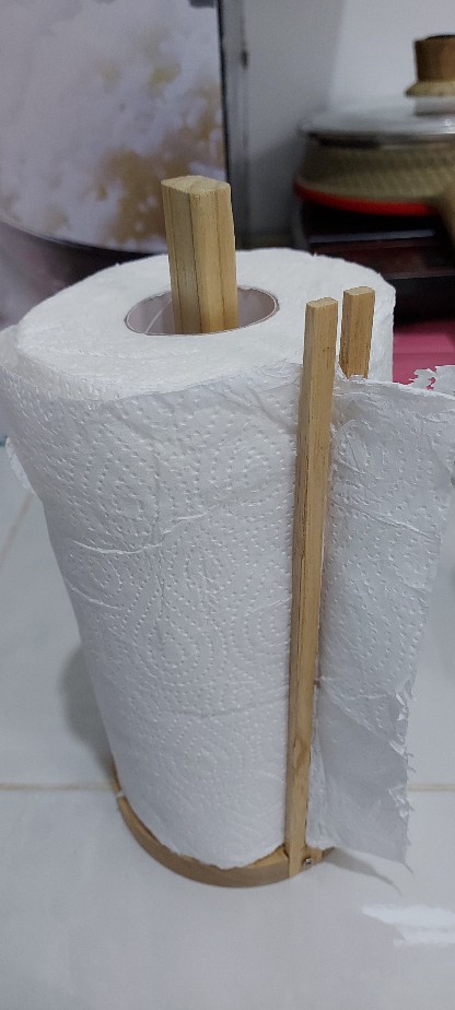 Tempat Tisu Rol Holder Tissue Tissu Kayu Wood Wooden