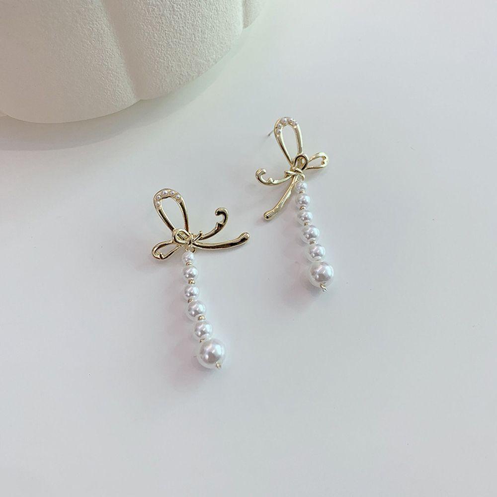 Mxbeauty Anting Wanita Vintage Simple Ikatan Simpul Rumbai Fashion Sweet Ear Drop