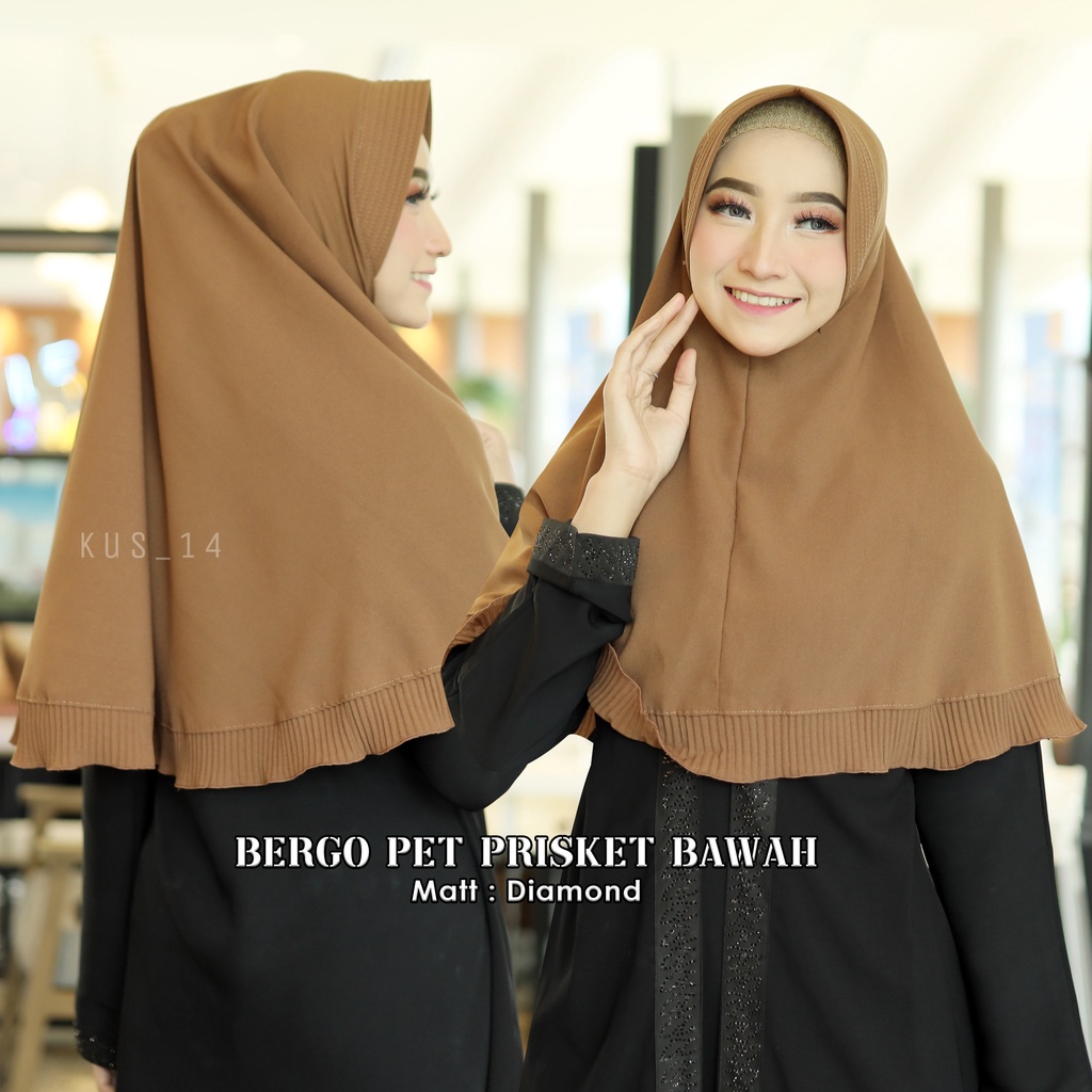 BERGO PET PLISKET BAWAH TERMURAH / BERGO TERMURAH / BERGO LIPIT BAWAH / BERGO PET MURAH / JILBAB INS