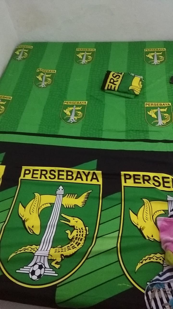 Sprei Uk. 180x200 Lady Rose - Motif Bola Persebaya