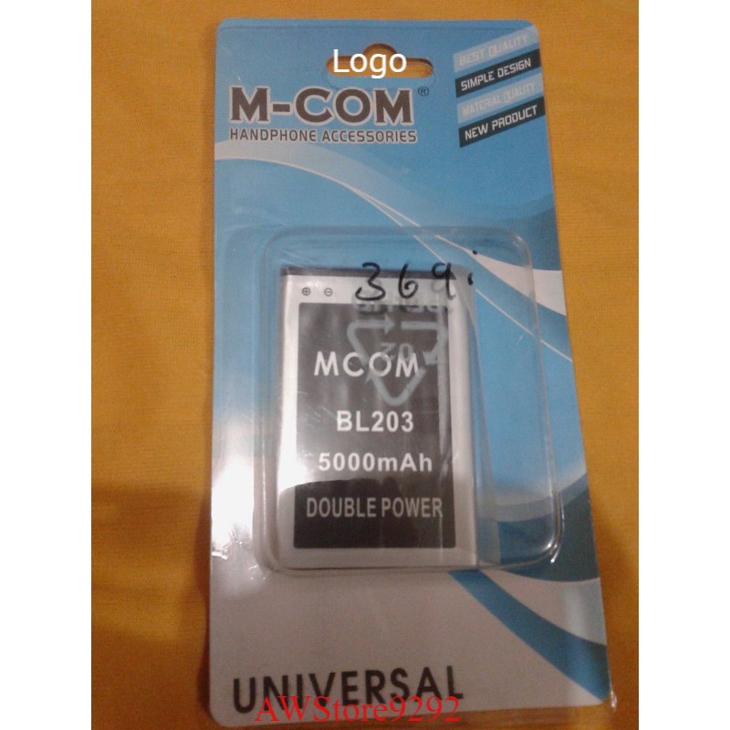 Mcom Battery Batre Baterai Double Power Mcom Lenovo A316 A369 A269 A369I A269I BL203 BL-203 BL 203