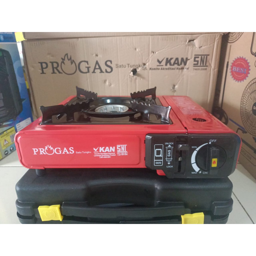 PROGAS Kompor Portable 1 Tungku (2in1) - murah !!!