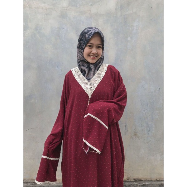 MUKENA ABAYA TREVELING BAHAN CRINKLE URAGIRI