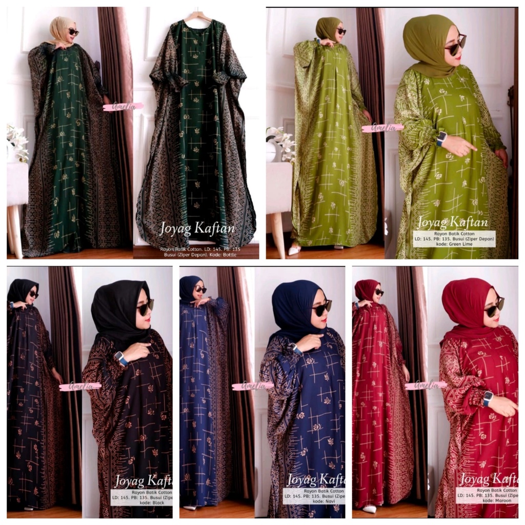 KAFTAN MADINA JUMBO GAMIS RAYON PREMIUM LONG DRESS BATIK BIG SIZE BAJU MUSLIM WANITA BUSUI KELELAWAR