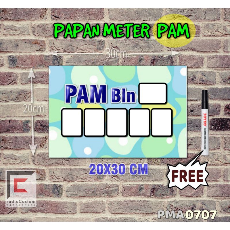 

RadjaCustom Papan Meter Listrik PLN PAM motif Unik - Pastel 07