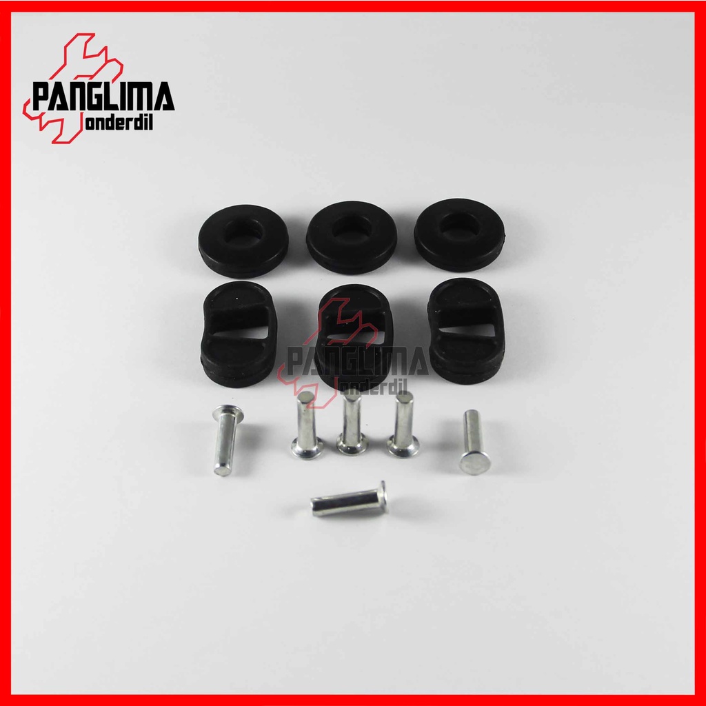 Karet Kopling Set Ninja 2 Tak &amp; Ninja R &amp; Ninja RR Rumah-House Plus Paku