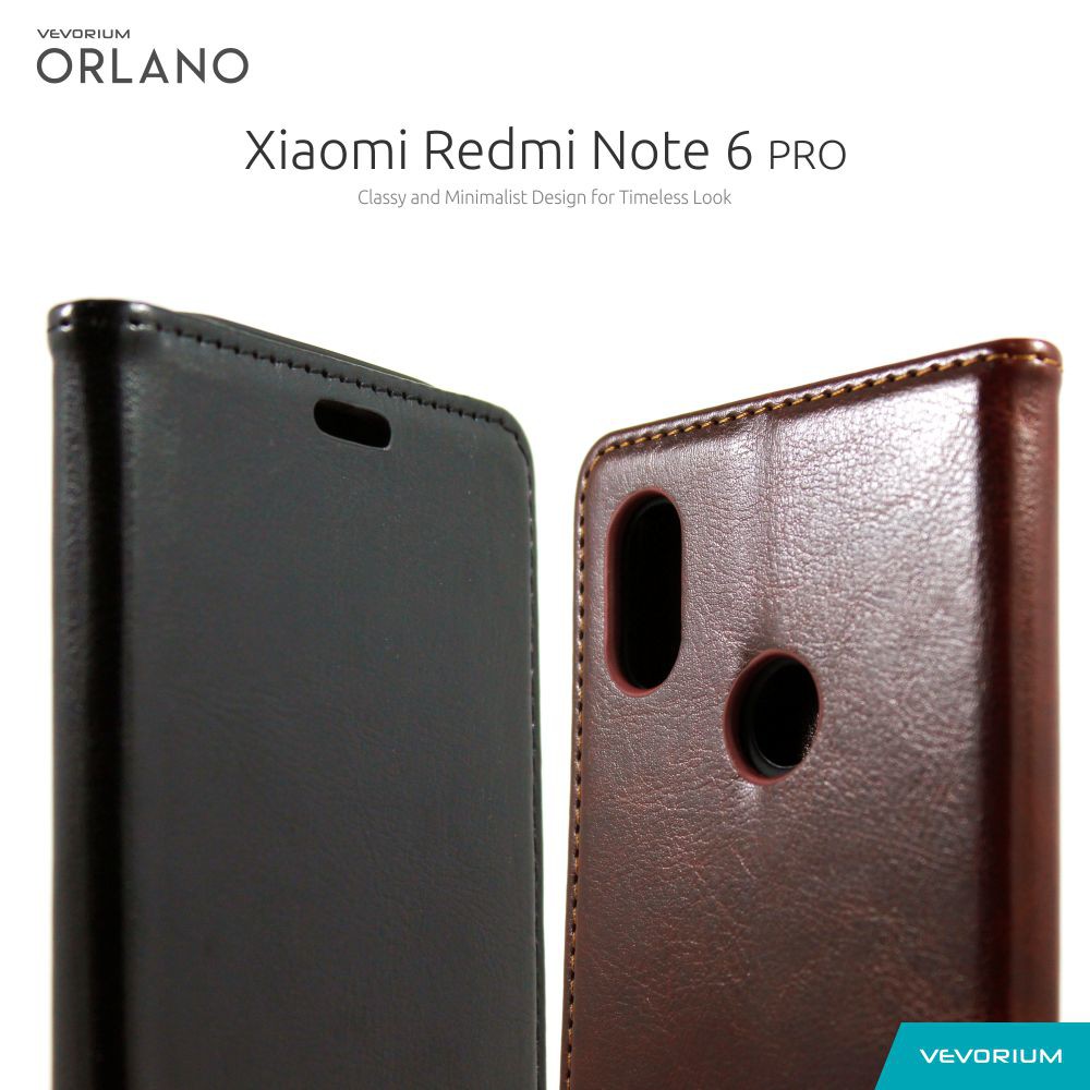 [SALE] VEVORIUM ORLANO Xiaomi Redmi Note 6 Pro Note6 Pro Premium Leather Case