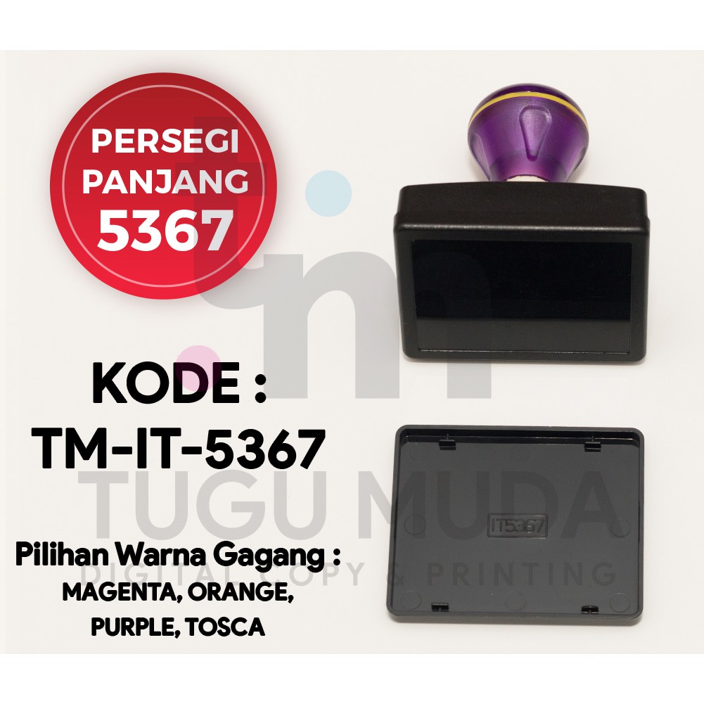 

Gagang Stempel Flash PERSEGI PANJANG 5367 (53x67mm) -TM-IT-5367