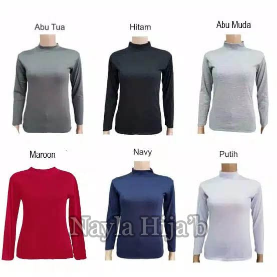 Baju Manset Mandate Kerah Size L,XL Manset Baju Kaos Mandate Pakai Kerah Termurah Nayla Hija'b