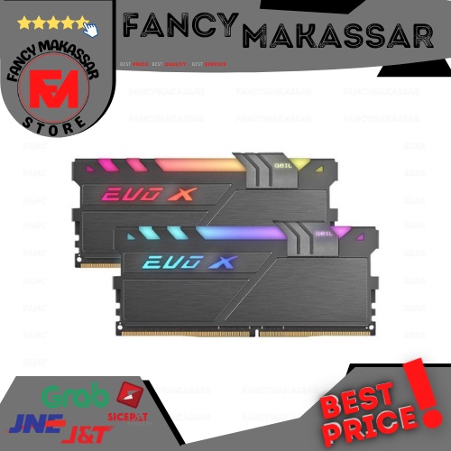 GEIL DDR4 EVO X II RGB LED PC25600 Dual Channel 32GB (2x16GB) 3200MHz