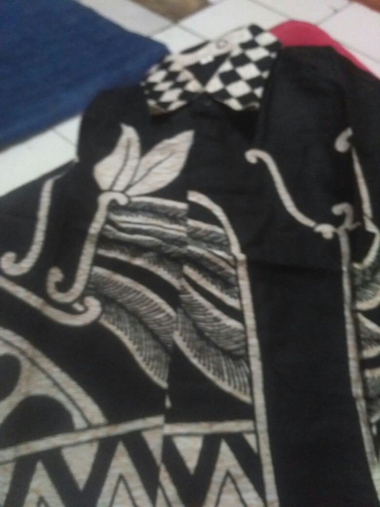 Cemen Batik Hrb026 Kenongo Kemeja Tosca Pendek Pekalongan Padi M L Xl Sogan Tulis Halus Kemeja Batik