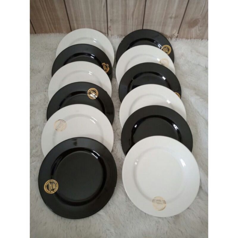 (6 pcs ) Piring Horeka Porcelain Melamin P5407 #Perabot_milenial