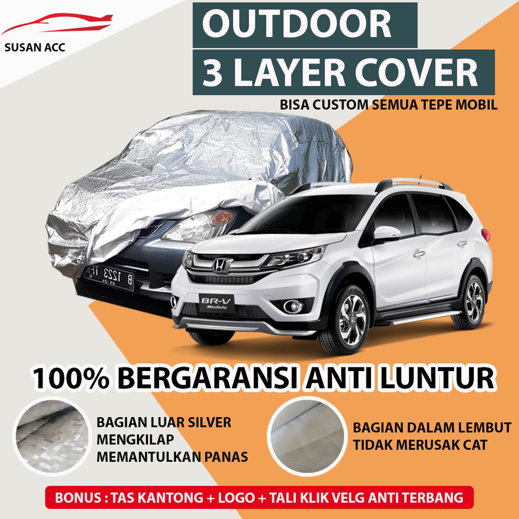 OUTDOOR PREMIUM Body Cover Mobil Honda BRV / Sarung Mobil BRV / Mantel Mobil BRV / Mantol Mobil BRV