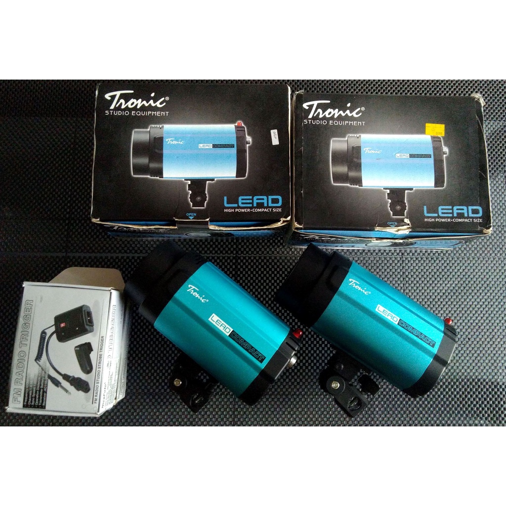 Lampu Studio 2 Set Tronic Lead Compact + 2 Trigger Nice Photo Fullset Bkn D7100 D7200 D5500 D750 D61